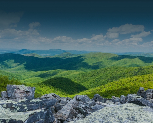 mountains and valleys